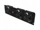 PANEL WENTYLACYJNY PIONOWY 19" 3U DO SZAF RACK TRZY WENTYLATORY 230V CZARNY LANBERG 2