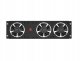 PANEL WENTYLACYJNY PIONOWY 19" 3U DO SZAF RACK TRZY WENTYLATORY 230V CZARNY LANBERG 4