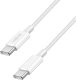 Kabel USB LogiLink USB-C - USB-C 1 m Biały (CU0341) 1