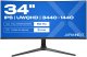 JAPANNEXT 86,4cm JN-IPS340UWQHD60C-C65W-HS-W curved UWQHD 1