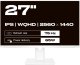 JAPANNEXT 68,5cm JN-IPS270WQHD75F-C65W-HSP-W HDMI/DP WQHD 2