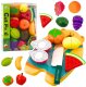 Zestaw Do Krojenia Owoce Deska Nóż Akcesoria Edukacyjne Dla Dzieci LEAN Toys 1