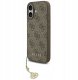 Etui Guess 4G Charms Collection MagSafe do iPhone 17 brązowy 1