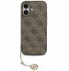 Etui Guess 4G Charms Collection MagSafe do iPhone 17 brązowy 2
