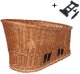 Basil Kosz na tylny bagażnik BASIL PASJA dla zwierząt MIK 50cm MIK System (ready to go) Adapter Plate 2.0 (blokada) wiklinowy 1