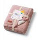 PurePower BABY ONO 1659/01 kocyk bawełniany z ociepleniem różowy 1