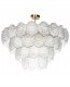Lampa wisząca Beliani Żyrandol TEMASH Szkło Mosiężny 1