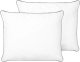 Beliani Zestaw 2 poduszek PELISTER Wysoka Mikrofibra 50 x 60 cm Biały 1