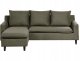 Narożnik dla 3 osób ELVENES Ciemnozielony Prawostronny 1
