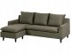 Narożnik dla 3 osób ELVENES Ciemnozielony Prawostronny 4