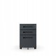 Kontenerek pod biurko KATE 390 x 600 x 500 mm, antracytowy 3