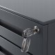 Kontenerek pod biurko KATE 390 x 600 x 500 mm, antracytowy 6