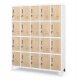 Jan Nowak Szafa ze schowkami ROBERT, 1360 x 1720 x 450 mm, Eco Design: biała/dąb sonoma 2