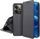 krainaGSM Etui z klapką do Realme 14 5G Zamykane Czarne Futerał + Szkło 9H 1