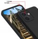 krainaGSM ZESTAW Etui do Oppo Reno 13 FS 5G|F 5G Matowe Czarne Silikon 2 SZTUKI SZKŁO 2