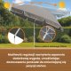 Extralink BLACK FOREST PARASOL PLAZOWY SKLADANY 1.8M SZARY L-0707 6