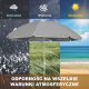Extralink BLACK FOREST PARASOL PLAZOWY SKLADANY 1.8M SZARY L-0707 9