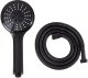 Słuchawka prysznicowa z wężem TUMPLE 3 funkcje Czarny 4