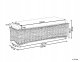Beliani Otomana ogrodowa SUSUA 140 cm Rattan 3