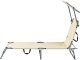 Leżak ogrodowy FOLIGNO Metal Beżowy 7