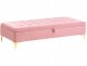 Otomana ze schowkiem ABERDEEN Welur Różowy 1