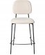 Zestaw 2 krzeseł barowych DUETTE Welur Jasnobeżowy 5