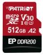 PATRIOT MEMORY Micro SDXC DDR200 with A+C card reader 512GB UHS-I U3/A2/C10/V30 1