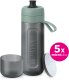 Brita Butelka filtrująca Active Pastelowa zieleń + 5 filtrów do wody 1