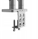 Metalowy uchwyt na dwa monitory JAKE, szary 5