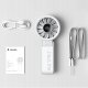 Mini wentylator Jisulife Handheld Fan Life7 5000mAh przenośny wiatraczek USB - szary 8