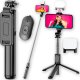 Uchwyt do telefonu 3w1 LTC Selfiestick + Statyw tripod + Lampa 1