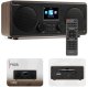 Radio Audizio Radio internetowe Foza WiFi Stereo z DAB+ brązowe one size 1