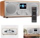 Radio Audizio Radio internetowe Foza WiFi Stereo z DAB+ srebrne one size 1