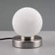 Lampa stołowa RL Light Lampka nocna Prinz R54011001 RL Light kula bańka ball srebrna biała 3