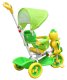 3-kołowy Rowerek dla dzieci Kaczka Zielony + Dźwięki + Daszek + Barierka + Podnóżek + Rączka + Schowek 3