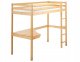 Łóżko na antresoli z biurkiem Drewno sosnowe LOURY 90 x 200 cm Jasnobrązowy 1