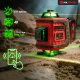 POZIOMICA LASEROWA LASER KRZYŻOWY 360 4D ZIELONY ELEKTRONICZNY KOMPENSATOR 10