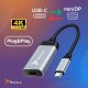Adapter USB Reagle USB-C - miniDisplayPort Szary 3