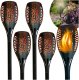 Blixstar BLIXTAR Zestaw 4x Lampa Solarna Pochodnia 33 LED, Ogrodowa Wbijana Latarnia Płomień 1