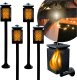 Blixstar BLIXTAR 4x Lampa Solarna 3w1 Ogrodowa LED, Lampion, Pochodnia Efekt Płomienia Latarnia 1