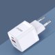 Ładowarka sieciowa GaN 33W PPS USB C/USB Dudao A13Pro - biała 6