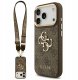 Etui Guess 4G Big 4G Classic Logo Big    Strap Metal Buttons do iPhone 17 Pro brązowy 1