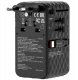 Verbatim Travel Adapter EU/UK/US GaN 1xUSB-C/1xUSB-A/2xUSB-C PD 70W black 30186 3