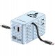 Verbatim Travel Adapter EU/UK/US GaN 1xUSB-C/1xUSB-A/2xUSB-C PD 70W blue 30187 1