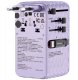 Verbatim Travel Adapter EU/UK/US GaN 1xUSB-C/1xUSB-A/2xUSB-C PD 70W purple 30188 2