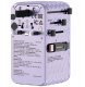 Verbatim Travel Adapter EU/UK/US GaN 1xUSB-C/1xUSB-A/2xUSB-C PD 70W purple 30188 4