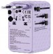 Verbatim Travel Adapter EU/UK/US GaN 2xUSB-C/2xUSB-A/1xUSB-C PD 100W purple 30193 3