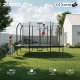 Trampolina ogrodowa Zipro Jump Pro Quadro z siatką wewnętrzną 366 x 244 cm 2