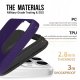 Vmax nakładka Triangle Case do Samsung Galaxy A15 4G / A15 5G ciemny fiolet 6
