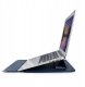 Devia etui pokrowiec torba do laptopa / MacBooka Ultra-Thin z funkcją podstawki 15,4'' wodoodporna sztuczna skóra niebieski 2